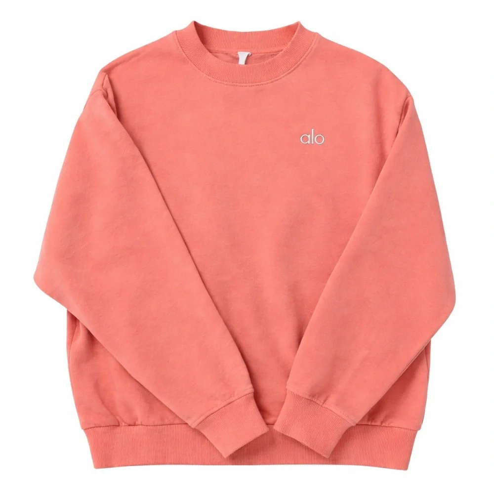 Alo medium pink accolade crew sweatshirt - Picture 1 of 5
